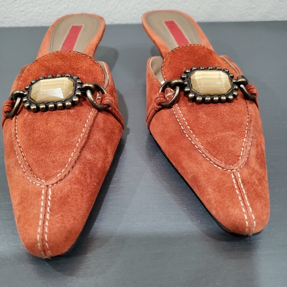 6.5 Unisa slide leather mules Rusty color - Picture 5 of 12